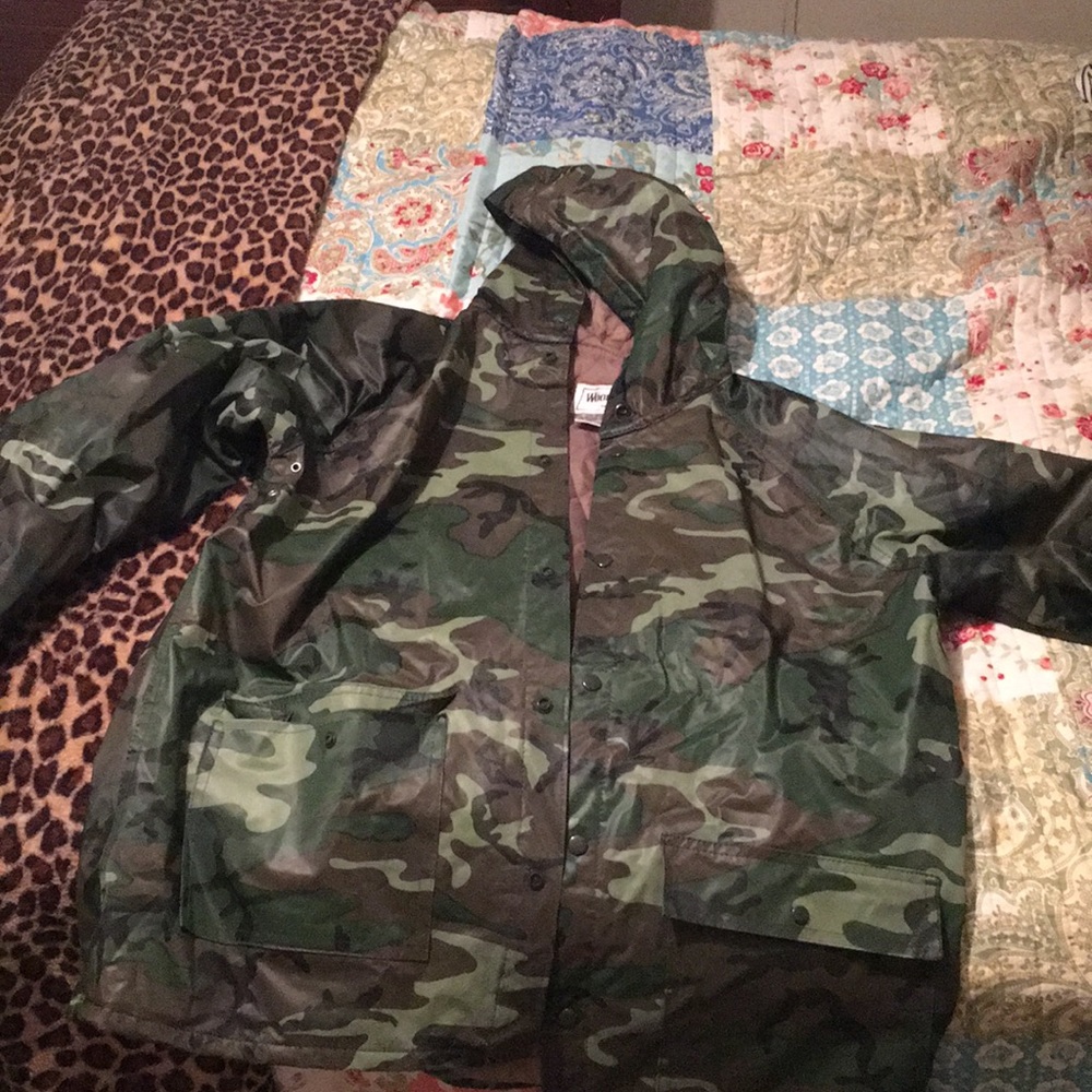 Camouflage woodland jacket